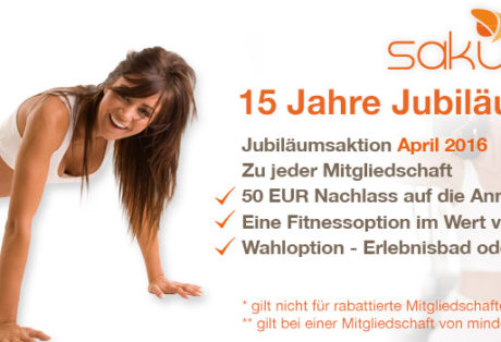 Jubiläum – 15 Jahre Sakura Fitness Senftenberg